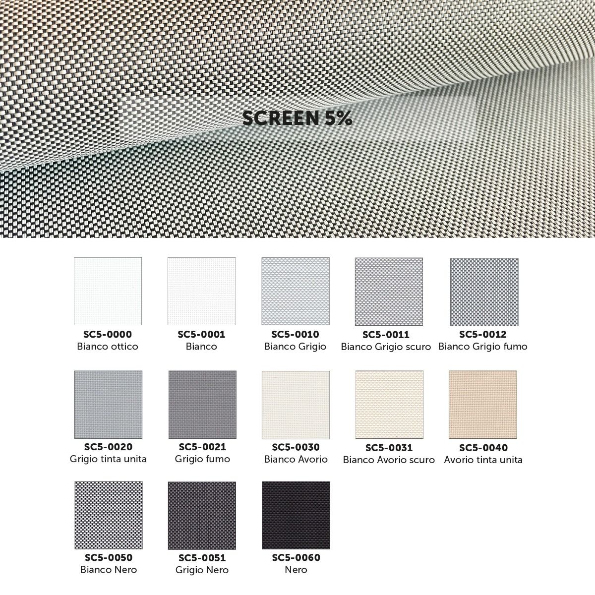 Tende a Rullo con tessuto Filtrante Microforato "Screen 5%" - 1101 - immagine 9